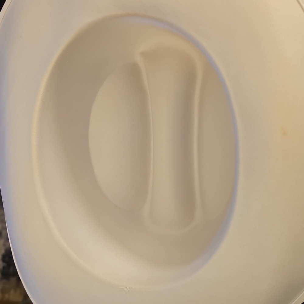 Girl's White Cowboy Hat with Pink Accent - Picture 4 of 4